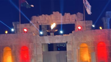 الخصاونة يوقد شعلة مهرجان جرش في دورته الـ37 ,,,فيديو و صور