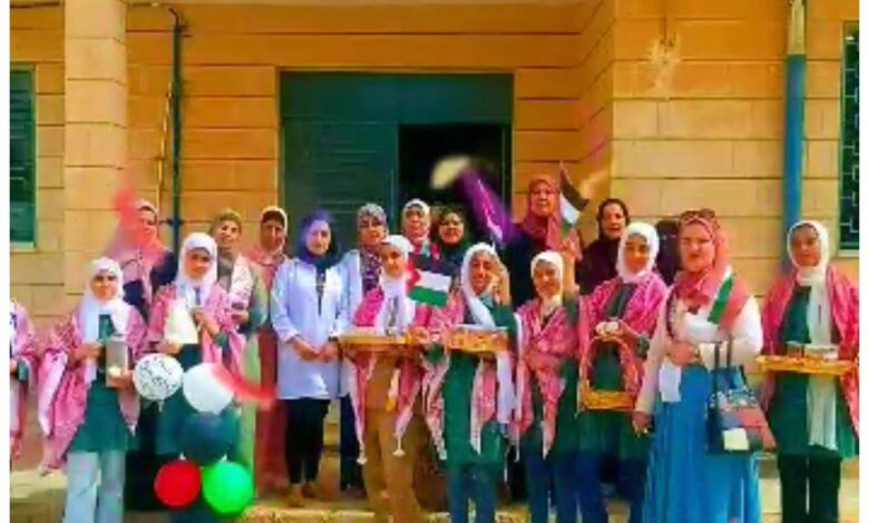 "ثانوية بنات حوشا / البادية الشمالية الغربية " تحتفل بفرحة الوطن وعيد الاستقلال