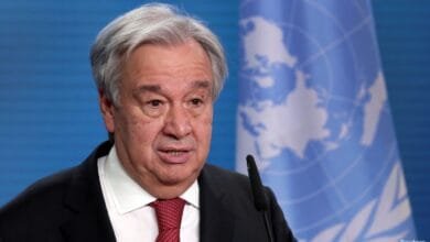 File Photo: U.n. Secretary General Antonio Guterres And German Foreign Minister Heiko Maas Address The Media During A Joint News Conference After A Meeting In Berlin